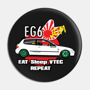 Honda Civic EG6 JDM Racing Pin