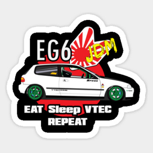 Honda Civic EG6 JDM Racing Sticker