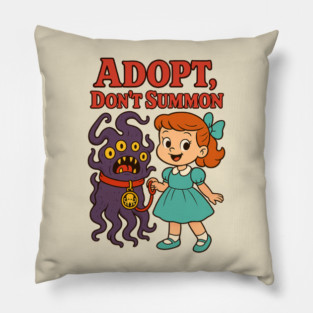 Adopt, Don’t Summon : Family-Friendly Eldritch Horror Pillow