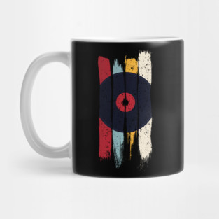 Vinyl Record vintage paint dry brush Mug