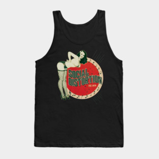 Pin-up Girl with Retro Vibes - Social Distortion Tank Top