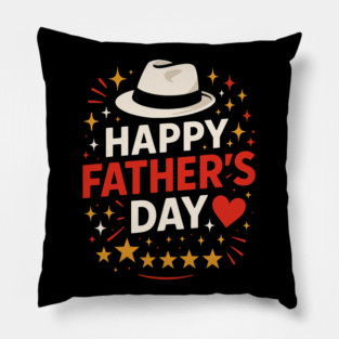Fathers Day For Dad, Men, women, Girls Happy Father's Day Pillow