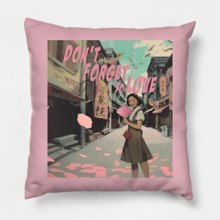 Don't Forget to Love Movie Key Art Pillow