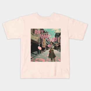 Don't Forget to Love Movie Key Art Kids T-Shirt