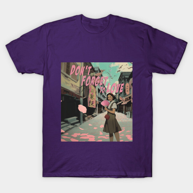Don't Forget to Love Movie Key Art T-Shirt by Margin's Store