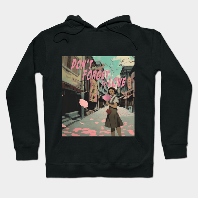 Don't Forget to Love Movie Key Art Hoodie by Margin's Store