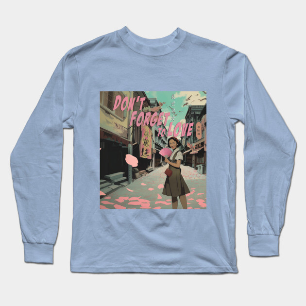 Don't Forget to Love Movie Key Art Long Sleeve T-Shirt by Margin's Store