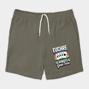 Euchre Partner Funny Trick Taking Game Cards Shorts