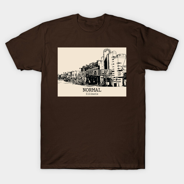 Normal - Illinois T-Shirt by Lakeric