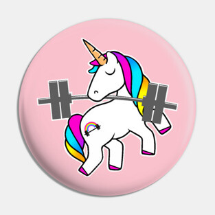 fitness unicorn, gym girl, fitness girl, barbell unicorn Pin