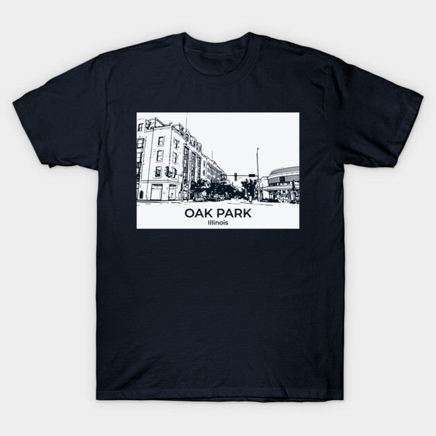Oak Park - Illinois T-Shirt by Lakeric
