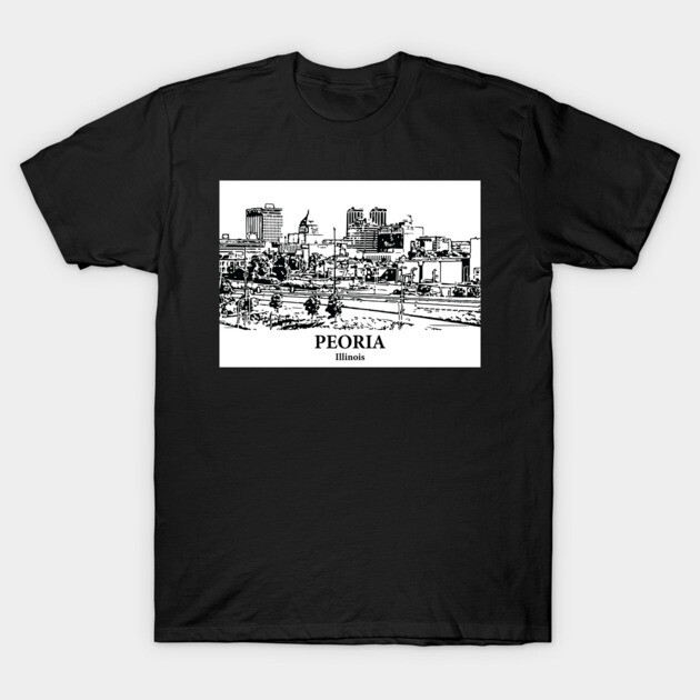 Peoria - Illinois T-Shirt by Lakeric