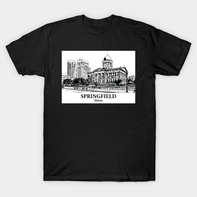 Springfield - Illinois T-Shirt by Lakeric