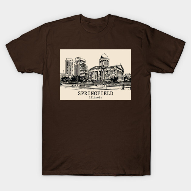 Springfield - Illinois T-Shirt by Lakeric