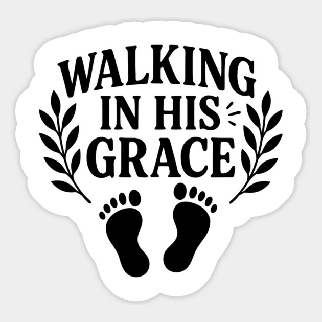 Walking In His Grace Christian Gift Magnet by Joyce A's Store