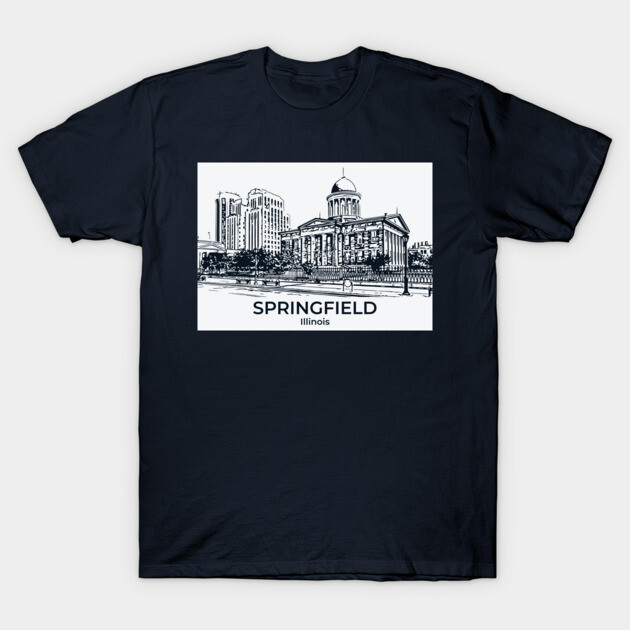 Springfield - Illinois T-Shirt by Lakeric