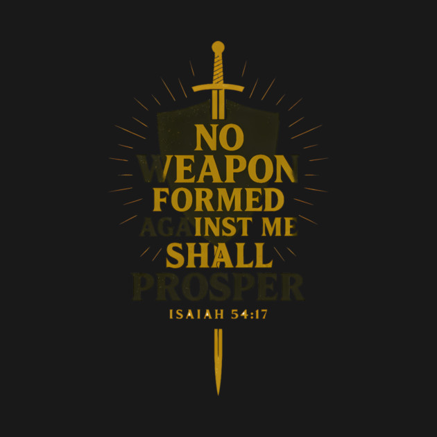 No Weapon Formed Against Me Shall Prosper - Isaiah 54:17 Christian Gift by Joyce A's Store