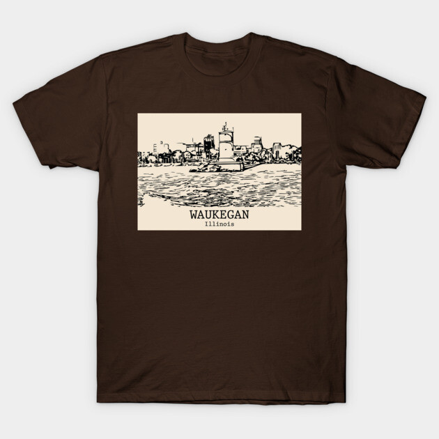 Waukegan - Illinois T-Shirt by Lakeric