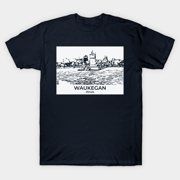 Waukegan - Illinois T-Shirt by Lakeric