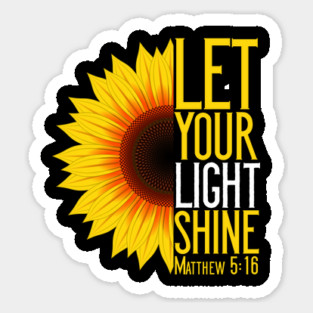 Let Your Light Shine Matthew 5:16 Christian T-Shirt Magnet