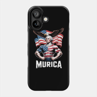 4th of July Patriotic Funny George Washington July 4th USA Phone Case