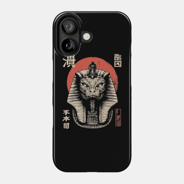Ancient Cobra God in Mythic Ink Style Phone Case by TuncGK