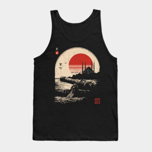 Cannons and Towers Over Ottoman Horizon Tank Top