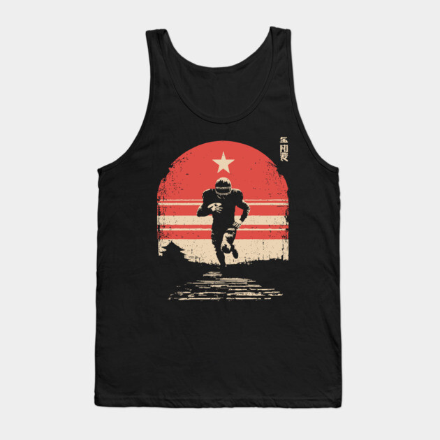 American Football Rusher in Ukiyo-e Style Tank Top by TuncGK