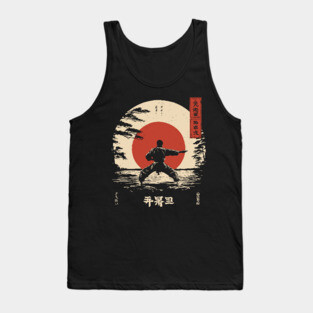 Martial Arts Master in Ukiyo-e Serenity Tank Top