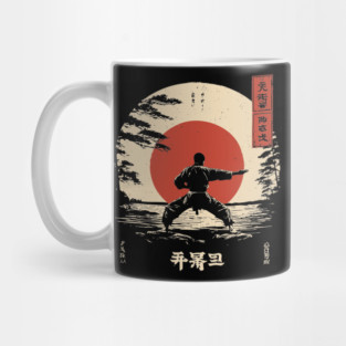 Martial Arts Master in Ukiyo-e Serenity Mug