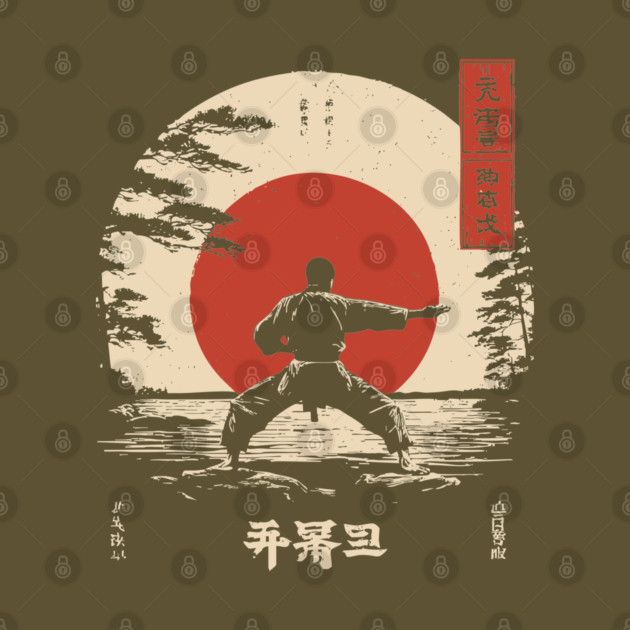 Martial Arts Master in Ukiyo-e Serenity by TuncGK