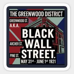 Black Wall Street Magnet
