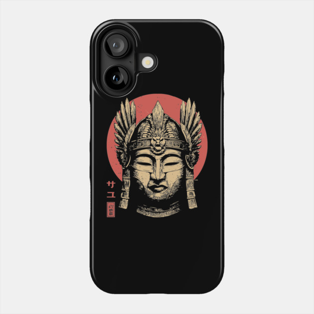 Valkyrie Buddha Mask in Ukiyo-e Fusion Phone Case by TuncGK
