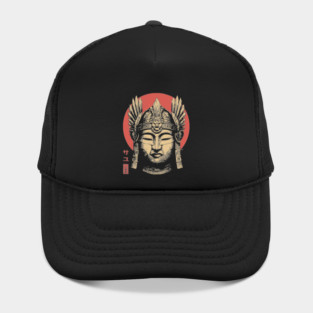 Valkyrie Buddha Mask in Ukiyo-e Fusion Hat