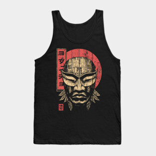 Tribal Warrior Mask in Ukiyo-e Style Tank Top
