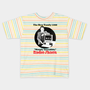 The Tandy 2000 Bill Bixby Radio Shack Vintage distressed AD Design Kids T-Shirt