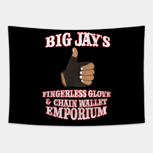 Big Jay's Fingerless Glove & Chain Wallet Emporium - Big Jay Oakerson Fan Merch Tapestry