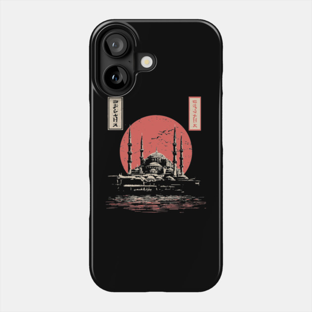 Istanbul Mosque in Serene Ukiyo-e Style Phone Case by TuncGK