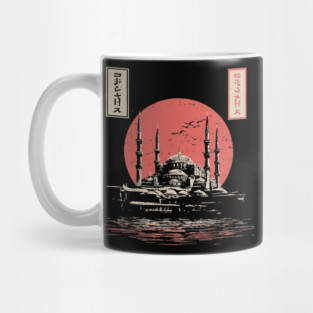 Istanbul Mosque in Serene Ukiyo-e Style Mug