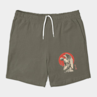 Weeping Angel in Japanese Woodblock Style Shorts