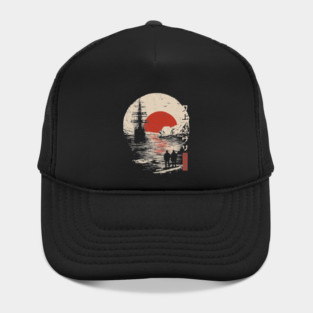 Antarctic Explorers in Ukiyo-e Style Hat