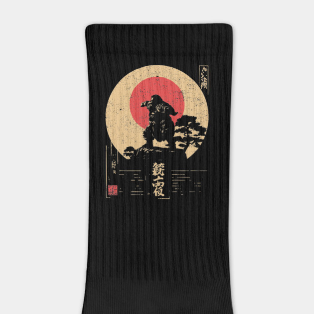 Sumo God on a Cliff in Ukiyo-e Style by TuncGK