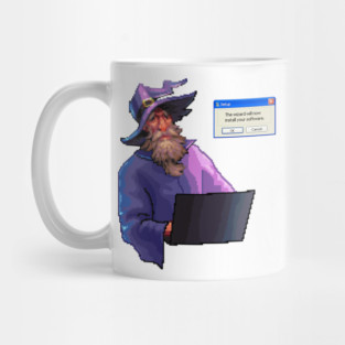 The wizard will install your software Mug