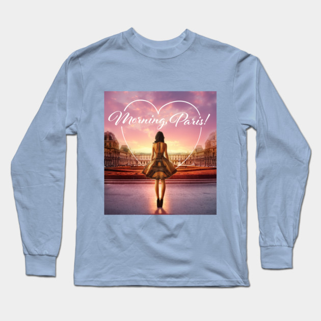 Morning, Paris! Key Art Long Sleeve T-Shirt by Margin's Store
