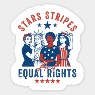 Stars-Stripes-And-Equal-Rights–4th-of-July-Feminist-Equality-Design Magnet