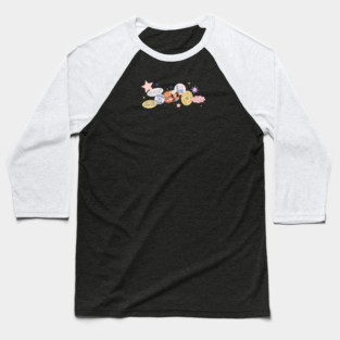 TSOU Sticker Collage Baseball T-Shirt
