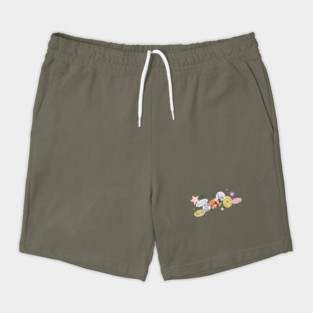 TSOU Sticker Collage Shorts