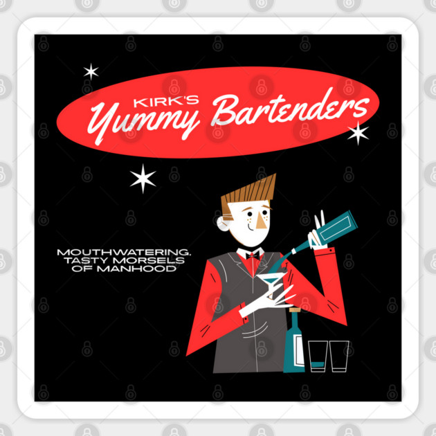 Kirk's Yummy Bartenders Sticker by Stars Hollow Mercantile