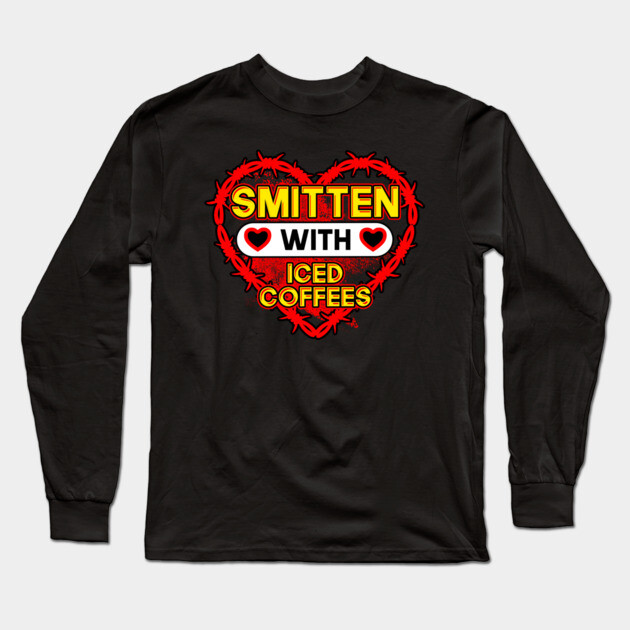 Smitten With Iced Coffees Long Sleeve T-Shirt by belownormal