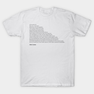 John Lennon Quotes T-Shirt